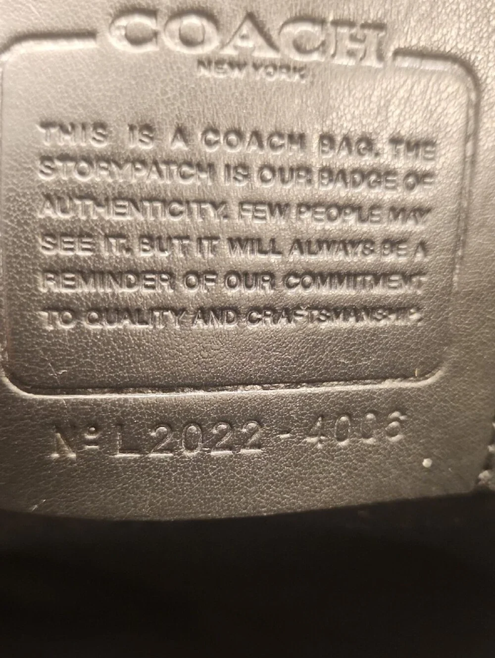 Coach Leather Embossed Signature Men's/Women's Crossbody Messenger Bag W/COA